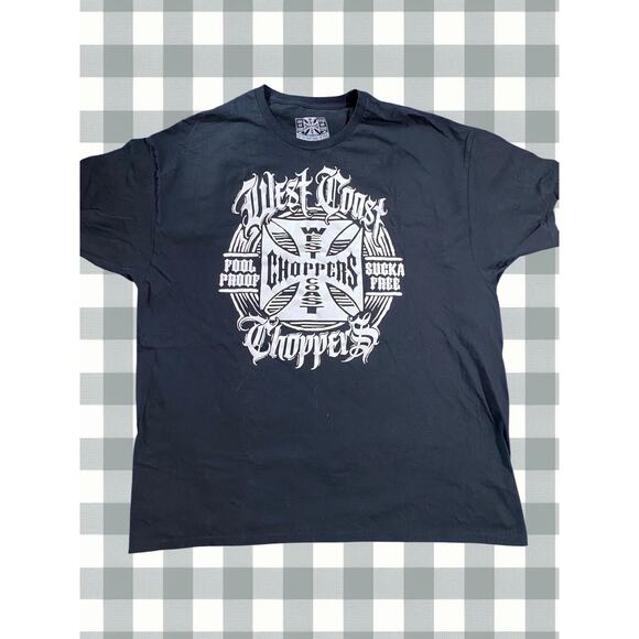 West Coast Choppers Mens 2XL Black Fool Proof Sucka Free Graphic NWOT T-Shirt - Picture 2 of 8